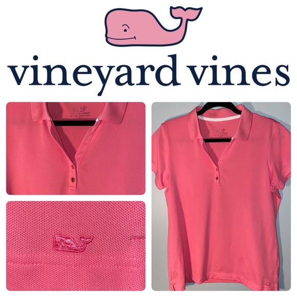 Vineyard Vines Tops - Vineyard Vines Polo Salmon Colored Size Large